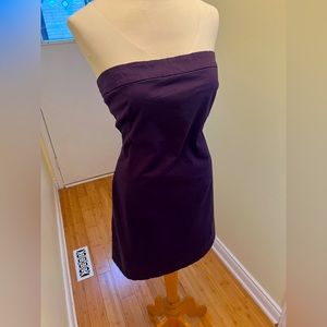Deep Purple Strapless Dress
